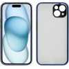 Lime Successories Lime ���� Iphone 15 6.1'' Hardshell Fusion Full Camera Protection Blue With Yellow KEYS
