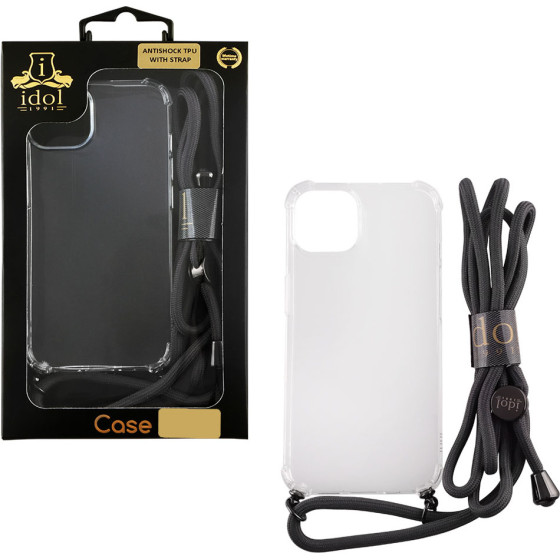 Idol 1991 ���� Iphone 15 6.1'' Antishock Air Tpu With Strap Camera Guard �������