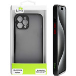 Lime Successories Lime ���� Iphone 15 Pro Max 6.7'' Hardshell Fusion Full Camera Protection Black With Red KEYS
