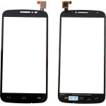 ALCATEL 7041 POP C7 TOUCH SCREEN + LENS BLACK OEM