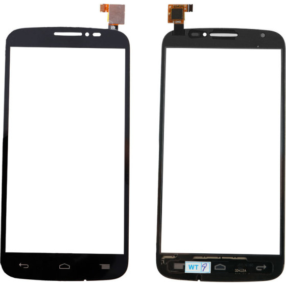 ALCATEL 7041 POP C7 TOUCH SCREEN + LENS BLACK OEM