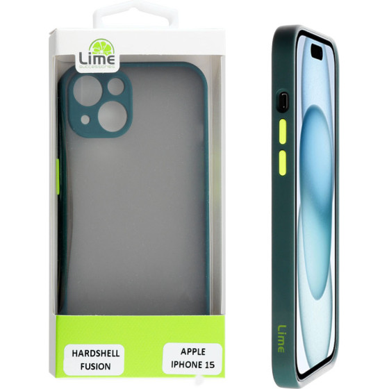 Lime Successories Lime ���� Iphone 15 6.1'' Hardshell Fusion Full Camera Protection Green With Yellow KEYS