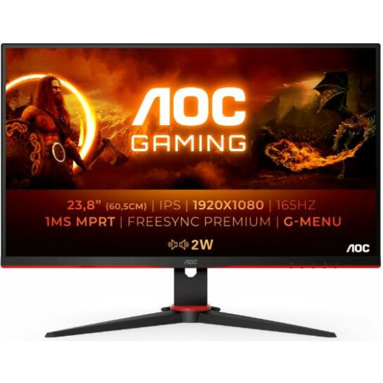 AOC Fhd Ips 1MS 165Hz 23.8'' - (24G2SPAE/BK)