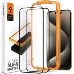 Tempered Glass Full Face Spigen Glas.Tr Align Master Apple Iphone 15 Pro Max ����� (2 ���.) - (AGL06875)