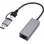 Cablexpert USB3.1+Typec Gigabit Network Adapter Space Grey - (A-USB3AC-LAN-01)