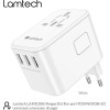 Lamtech Universal Travel Adapter With 3xUsb + 2xTYPE-C Outputs 35W - (LAM113850)