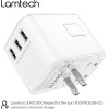 Lamtech Universal Travel Adapter With 3xUsb + 2xTYPE-C Outputs 35W - (LAM113850)