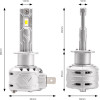AMiO ������ Led Can Bus X2 Series �� ������������ H1 10-16V 72W 6.500K 7.920lm +400% �mio - 2 TEM. - (02970)