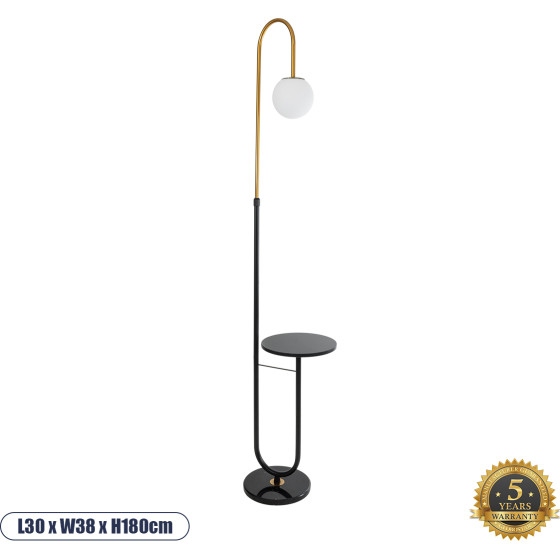 GloboStar Cordelia �������� ���������� ��������� ��������� �������� 1 x E27 AC220-240V IP20 - �30 x �38 x �180cm - ����� �� ����� ��������� & ������� ��������� ����� - 5 ������ ������� - (02024)