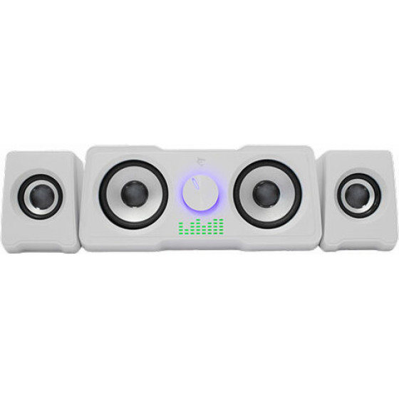 White Shark Rgb Gaming 2.2 Speakers Mood White - (MOOD-W)