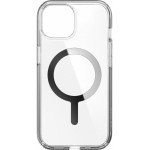 Speck (150553-3240) Iphone 15 Magsafe Case, Presidio Clear (Clear/Clear/Chrome Finish/Sereve Silver)