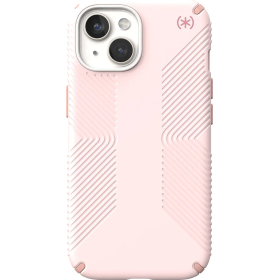 Speck (150557-3209) Iphone 15 Magsafe Case, Presidio2 Grip (Nimbus Pink / Dahlia Pink / Strawberry Milk)