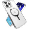 Speck (150571-3240) Iphone 15 Pro Max Magsafe Case, Presidio Clear (Clear/Clear/Chrome Finish/Sereve Silver)