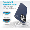 Speck (150575-3206) Iphone 15 Pro Max Magsafe Case, Presidio2 Grip (Coastal Blue/Dustgrey/White)