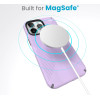 Speck (150575-9979) Iphone 15 Pro Max Magsafe Case, Presidio2 Grip (Spring Purple/Cloudy Grey/White)