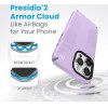 Speck (150575-9979) Iphone 15 Pro Max Magsafe Case, Presidio2 Grip (Spring Purple/Cloudy Grey/White)