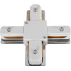 GloboStar 2L-Eurotrack ���������� +(�������) - ����������� 2 �������� ��� ���� ��� ����� Eurotrack Ac 220-240V IP20 �10.7 x �10.7 x �1.5cm - Eurotrack System 1L+1N - ������������� - ����� - 5 ������ ������� - (60910)