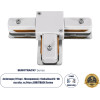GloboStar 2L-Eurotrack ���������� �(���) - ����������� 2 �������� ��� ���� ��� ����� Eurotrack Ac 220-240V IP20 �10.7 x �7 x �1.5cm - Eurotrack System 1L+1N - ������������� - ����� - 5 ������ ������� - (60908)