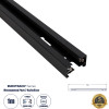 GloboStar 2L-Eurotrack ���������� ���� 2 �������� ��� ���� ����� Led Ac 220-240V IP20 �100 x �3.4 x �2cm - Eurotrack System 1L+1N - ��������� - ����� - 1 ����� - 5 ������ ������� - (60901)