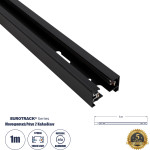 GloboStar 2L-Eurotrack ���������� ���� 2 �������� ��� ���� ����� Led Ac 220-240V IP20 �100 x �3.4 x �2cm - Eurotrack System 1L+1N - ��������� - ����� - 1 ����� - 5 ������ ������� - (60901)