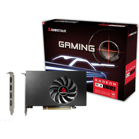 Biostar Vga Amd Radeon RX550 DDR5 4GB, 128bIt - (VA5505RG41-SBMRA-BS2)