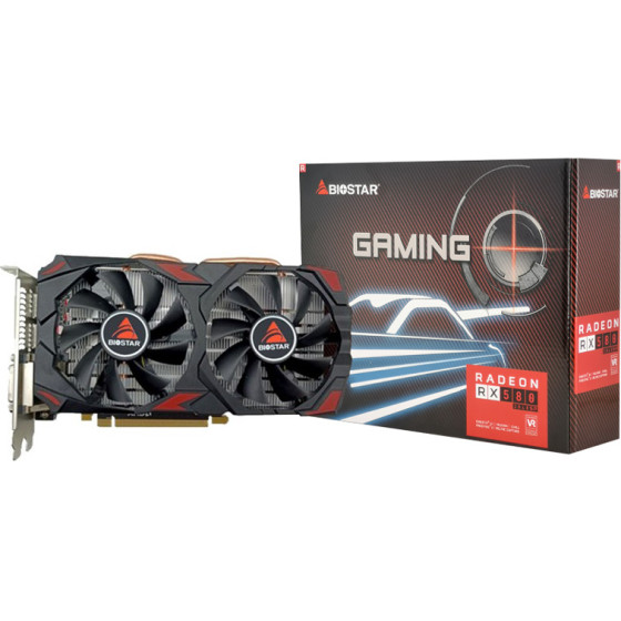 Biostar Vga Amd Radeon RX580 GDDR5 8GB, 256bIt - (VA5815RV82-TBSFH-BS2)