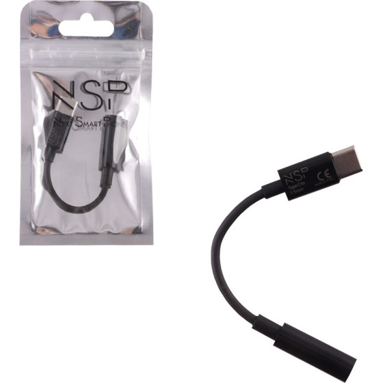 NSP ������� ����������� Type C To 3.5mm Jack Female 11CM BLACK