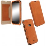 ���� NOKIA LUMIA 625 LEATHER FLIPCOVER KIRUNA CAMEL KRUSELL