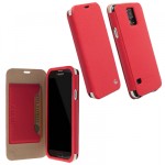 ���� SAMSUNG S5 G900F LEATHER MALMO FLIPCOVER RED KRUSELL