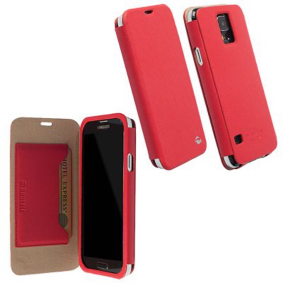 ���� SAMSUNG S5 G900F LEATHER MALMO FLIPCOVER RED KRUSELL