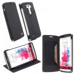 ���� LG G3 D850 LEATHER MALMO FLIPCOVER STAND BLACK KRUSELL