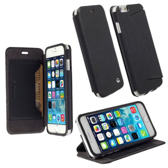 ���� IPHONE 6S/6 4.7 LEATHER MALMO FLIPCOVER STAND BLACK KRUSELL