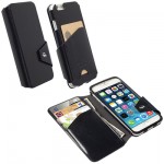 ���� IPHONE 6S/6 4.7 LEATHER WALLET FLIP KALMAR BLACK KRUSELL