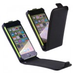���� IPHONE SE/5S/5/5C LEATHER FLIPCASE BLACK VOLTE-TEL