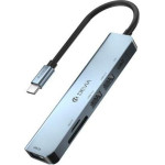 Hub Usb C Devia EC135 5 �� 1 (Updated) �� Card Reader Leopard Pd ������ ����