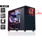 Armaggeddon Gaming Pc Case Matx Tessaraxx Corevision Black - (COREVISIONB)