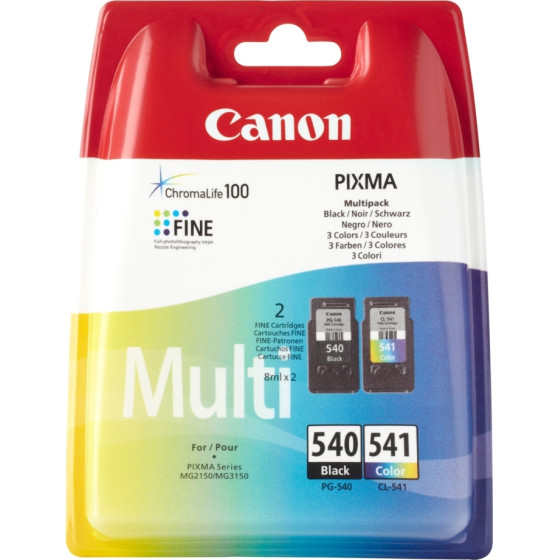 Canon ������ Inkjet Pg 540 & Cl 541 Black & Colour - (5225B006)