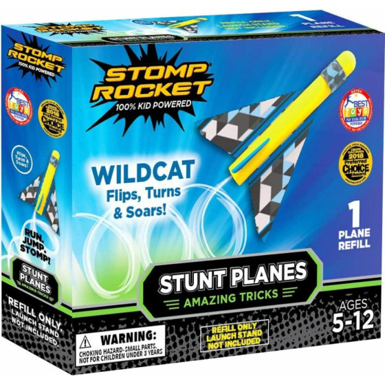 Stomp Rocket Stunt Plane Refill - 1 Wildcat Plane - (SR100012)
