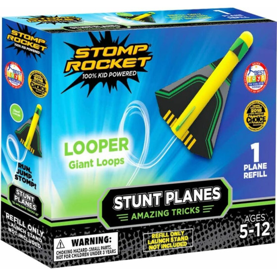Stomp Rocket Stunt Plane Refill - 1 Looper Plane - (SR100011)