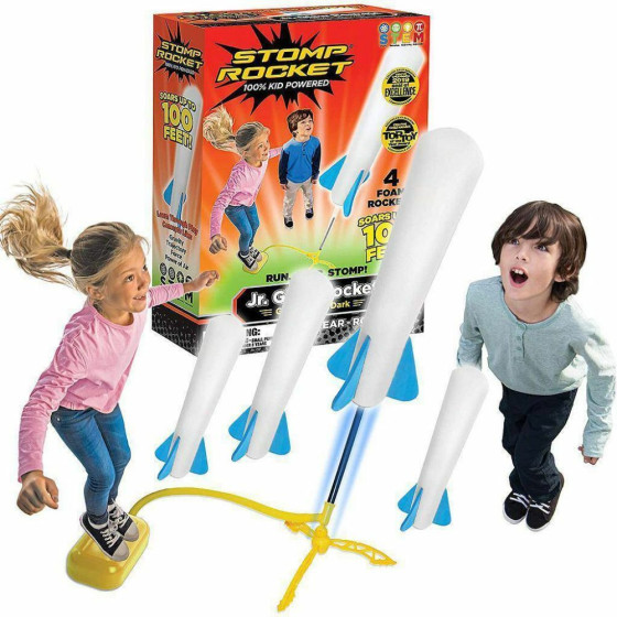 Stomp Rocket Jr. Glow 4 Rockets - (SR100007)
