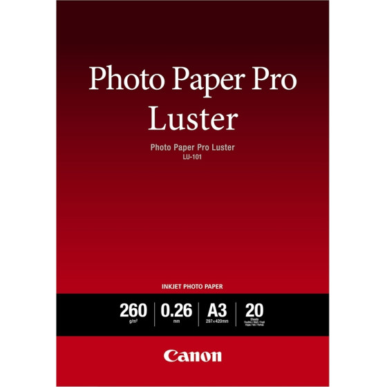 Canon ����������� ����� Pro Luster A3 Semi Glossy 260g/m� 20 ����� (CAN-LU101A3) - (6211B007)
