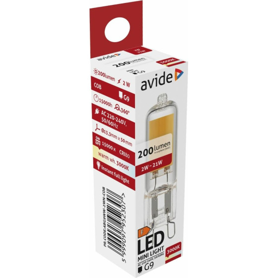 Avide Led 2W G9 Cob Ww 3000K - (ABG9WW-2WN-COB)