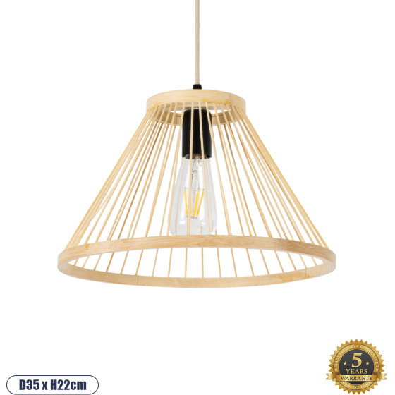 GloboStar Tygee Boho �������� ��������� ������ �������� 1 x E27 AC220-240V IP20 - �35 x �22cm - ���� ������ ������ - 5 ������ ������� - (01930)