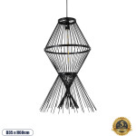 GloboStar Yoshi Boho �������� ��������� ������ �������� 1 x E27 AC220-240V IP20 - �35 x �60cm - ����� ������ ������ - 5 ������ ������� - (01929)
