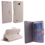 ���� HONOR 3X G750 LINE LEATHER-TPU BOOK STAND WHITE VL