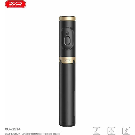 Integrated Hidden Reinforced Tripod Bluetooth Selfie Stick (Aluminium Rod) 0.72m - (XO SS14)
