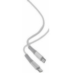 XO NB-Q226B 60W Silicone two-Color Type-C To Type-C Data Cable 1m White - (XO NB-Q226BTW)