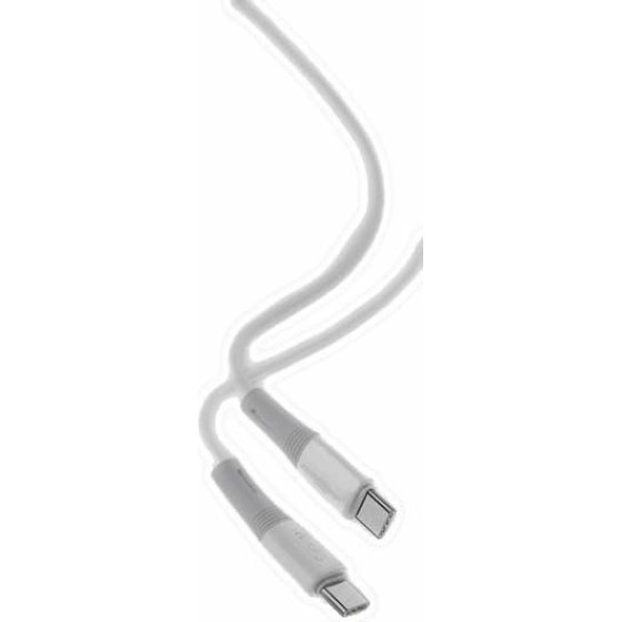 XO NB-Q226B 60W Silicone two-Color Type-C To Type-C Data Cable 1m White - (XO NB-Q226BTW)