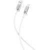 XO NB251 6A Liquid Silicone Rubber Lightning Data Cable L=1m Cable White - (XO NB251LW)