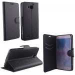 ���� HONOR 3X G750 LINE LEATHER-TPU BOOK STAND BLACK VL